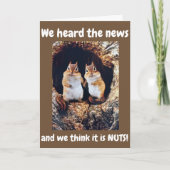 ***34ste VERJAARDAG**** WE DENKEN DAT HET GEK IS!! Kaart (Voorkant)