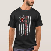 34th Infantry Division Veteran USA Vlag Veterans D T-shirt (Voorkant)