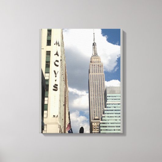 34th Street Empire State Building Manhattan NYC Canvas Afdruk (Voorkant)
