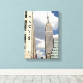 34th Street Empire State Building Manhattan NYC Canvas Afdruk (Insitu (Houten vloer))
