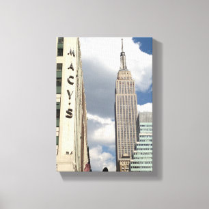 34th Street Empire State Building Manhattan NYC Canvas Afdruk