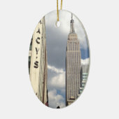 34th Street Empire State Building Manhattan NYC Keramisch Ornament (Links)