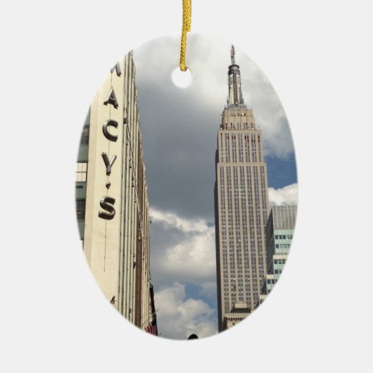 34th Street Empire State Building Manhattan NYC Keramisch Ornament (Voorkant)