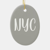 34th Street Empire State Building Manhattan NYC Keramisch Ornament (Achterkant)