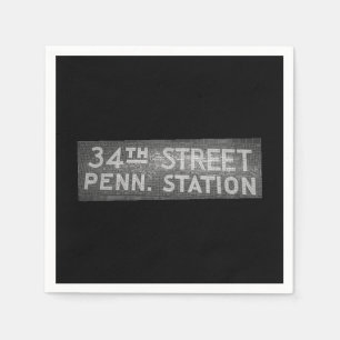 34th Street New York, NY Tegel Treinstation Sign Servet
