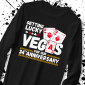 34th Wedding Jubileum - Couples Las Vegas Trip T-shirt