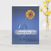 3500 leraar van de Gelukwensen van het Jaar Kaart (Gele Bloem)
