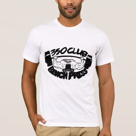350 Club Bench Press Fit T-Shirt (Voorkant)