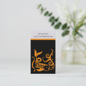 350 ml [oranje] Visitekaartjes (Staand voorkant)