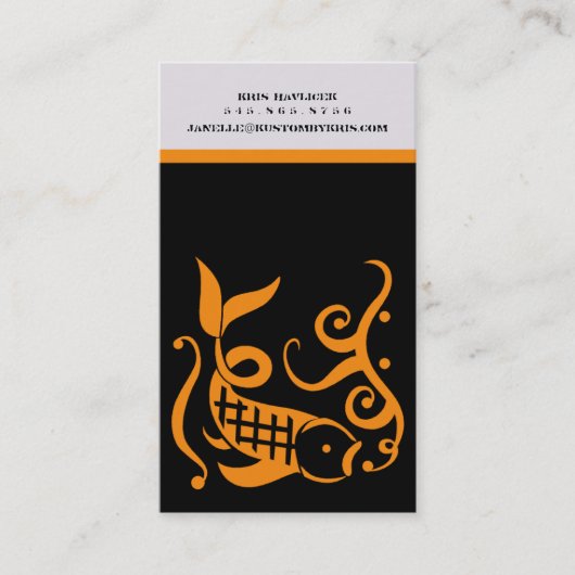 350 ml [oranje] Visitekaartjes (Voorkant)