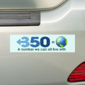 350 nu! bumpersticker (Op auto)