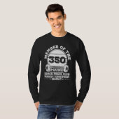 350-ponden Bench Press Weight Training Powerlifter T-shirt (Voorkant volledig)