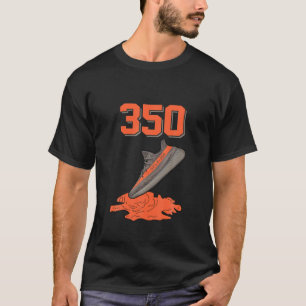 350 V2 Beluga reflecterend T-shirt voor gelijke sc