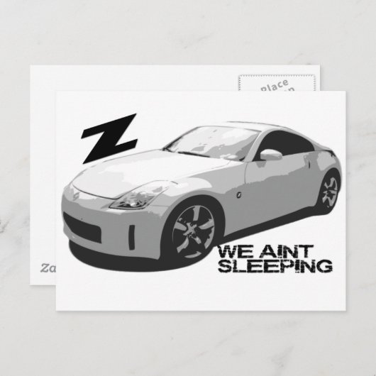 350Z Aint slapen Briefkaart (Voorkant / Achterkant)