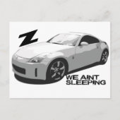 350Z Aint slapen Briefkaart (Voorkant)