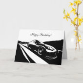 350Z auto thema Verjaardag Kaart (Gele Bloem)