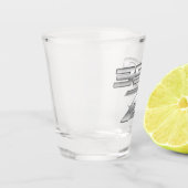 350Z Chrome Badge Shot Glas (Links)