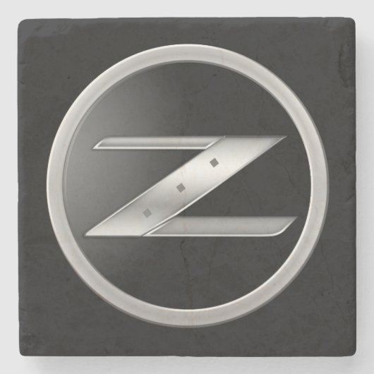 350Z Embleem Steencoaster Stenen Onderzetter (Voorkant)
