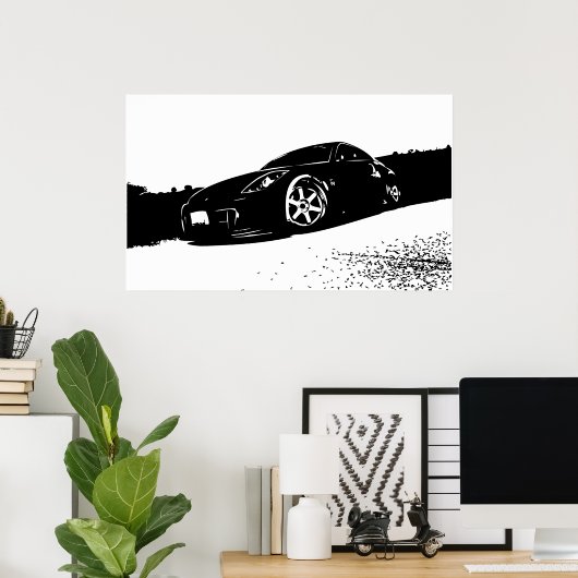 350z front-stance poster (Thuiskantoor)