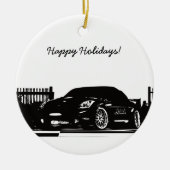 350Z kerstversieringen Keramisch Ornament (Voorkant)