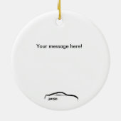 350Z kerstversieringen Keramisch Ornament (Achterkant)