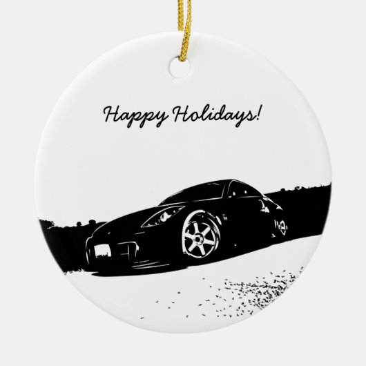 350Z kerstversieringen Keramisch Ornament (Voorkant)
