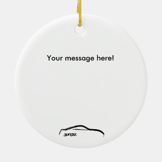 350Z kerstversieringen Keramisch Ornament (Achterkant)