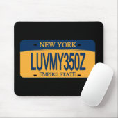 350Z NY Kenteken Muismat (Met muis)