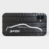 350Z-penseelstreek met bandstaal Case-Mate iPhone Case (Achterkant (horizontaal))