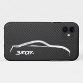 350Z White Silhouette Logo Case-Mate iPhone Case (Achterkant (horizontaal))