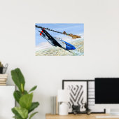 352e FG P-51 MUSTANG Poster (Thuiskantoor)