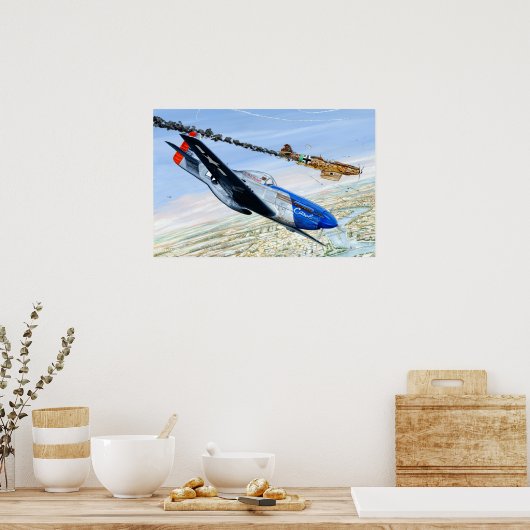 352e FG P-51 MUSTANG Poster (Keuken)