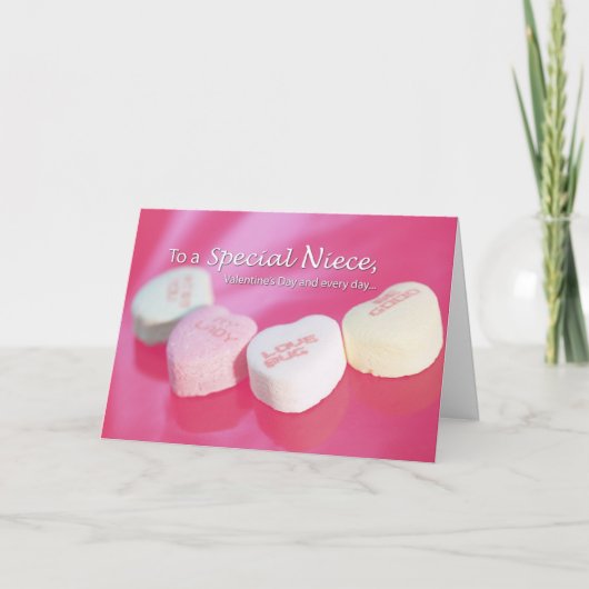 3543 Valentijn Snoep hart nicht Feestdagen Kaart (Voorkant)