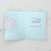 3548 Zus Valentijnsdag Roze Daisy Blauw Feestdagen Kaart (Binnen)