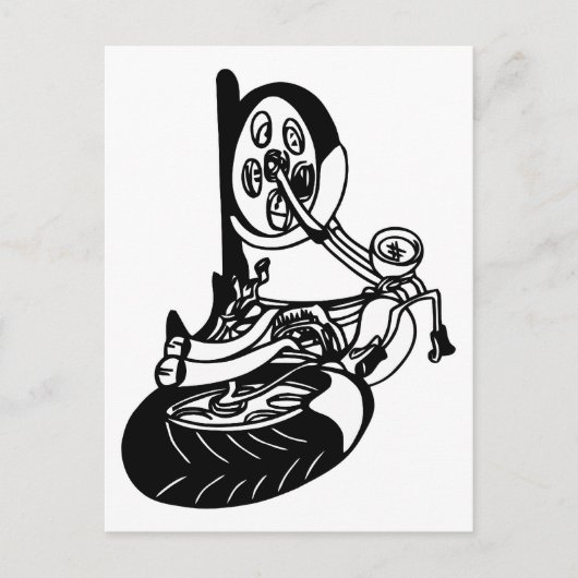 354 Chopper Bike Briefkaart (Voorkant)