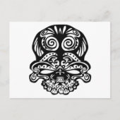 355 Tribale schedel Briefkaart (Voorkant)