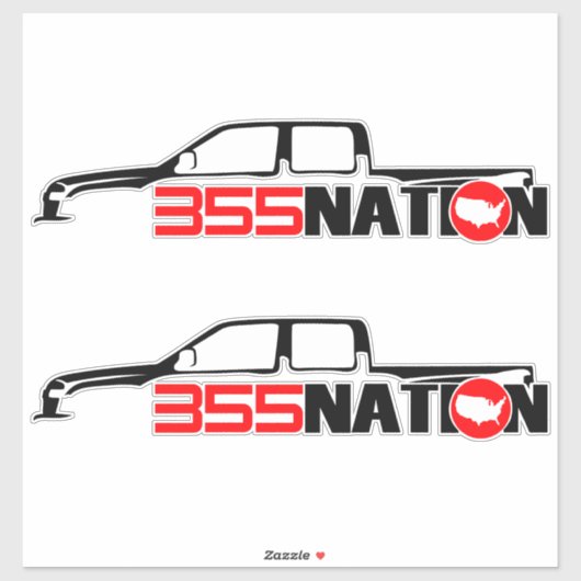 355Nation bemanningscabine ontwerp Sticker (Vel)