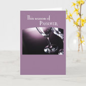 3566 de Glazen van de Wijn van de Pascha Kaart (Gele Bloem)