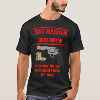 357 Magnum Pistool Crime Buster Patriotic T-shirt