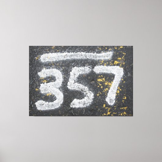357 Mason's and Angel Number Canvas Afdruk (Voorkant)