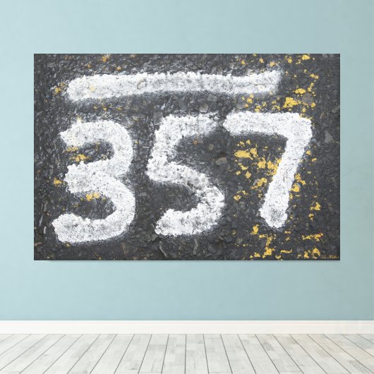 357 Mason's and Angel Number Canvas Afdruk (Insitu (Houten vloer))