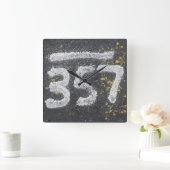 357 Mason's and Angel Number Vierkante Klok (Huis)