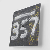 357 Mason's and Angel Number Vierkante Klok (Hoek)