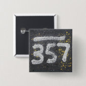 357 Mason's en engel nummer Vierkante Button 5,1 Cm (Voorkant /achterkant)