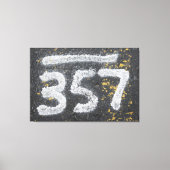 357 Metselaars- en engelennummer Canvas Afdruk (Voorkant)