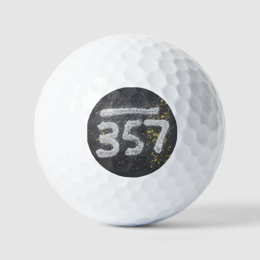 357 Metselaars- en engelennummer Golfballen (Voorkant)