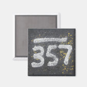 357 Metselaars- en engelennummer Magneet (Voorkant / Achterkant)