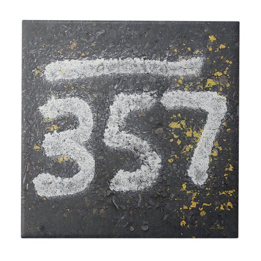 357 Metselaars- en engelennummer Tegeltje (Voorkant)