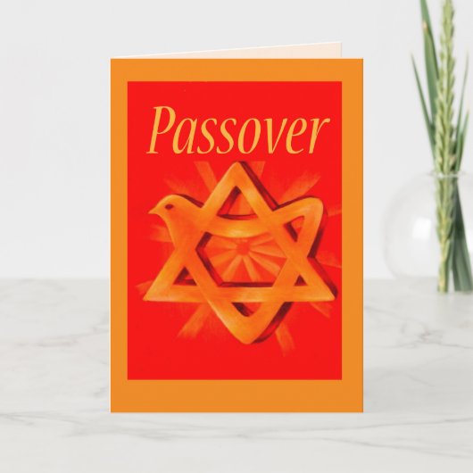 3583 Passover Red Gold Kaart (Voorkant)