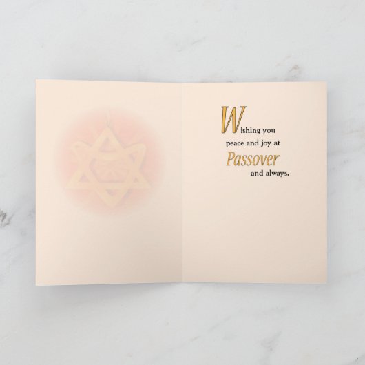 3583 Passover Red Gold Kaart (Binnen)